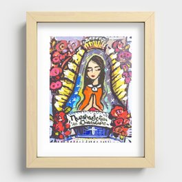 Nuestra Señora de Guadalupe Recessed Framed Print
