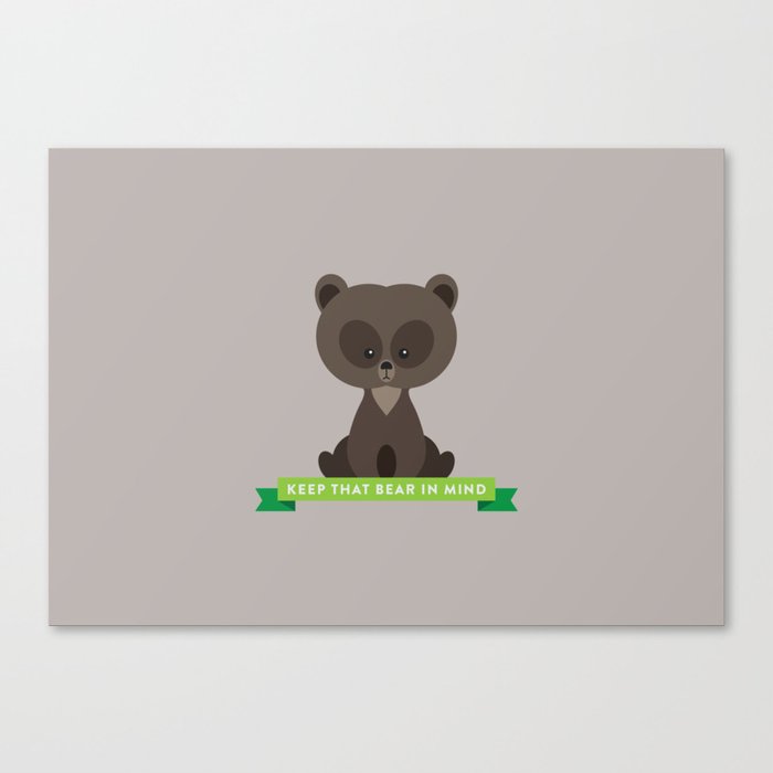 Bear In Mind Canvas Print