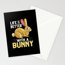 Rabbit Bunny Lionhead Angora Rex Harlequin Cage Stationery Card