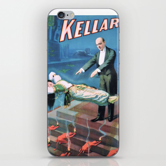 Vintage Levitation Kellar magic poster iPhone Skin
