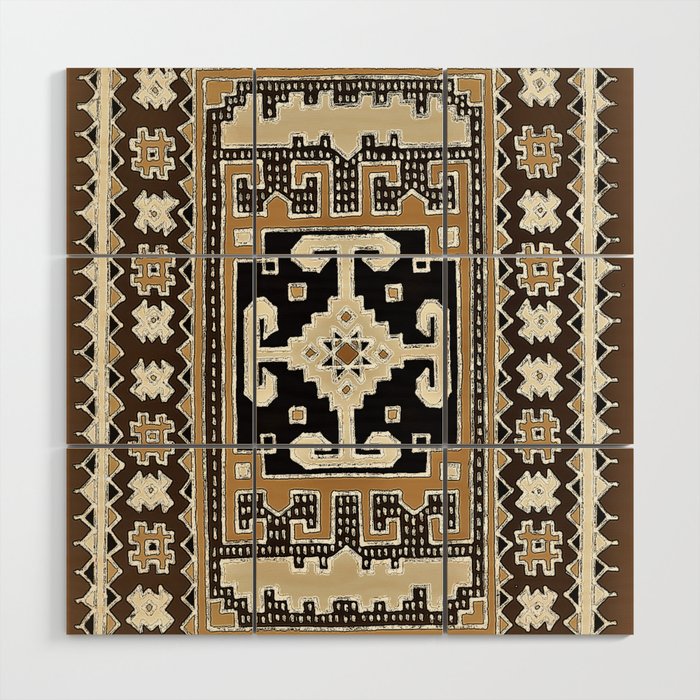 Bohemian rug 20. Wood Wall Art