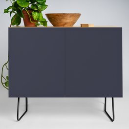 Dark Gray Blue Solid Color Pantone Overture 19-3944 TCX Shades of Black Hues Credenza