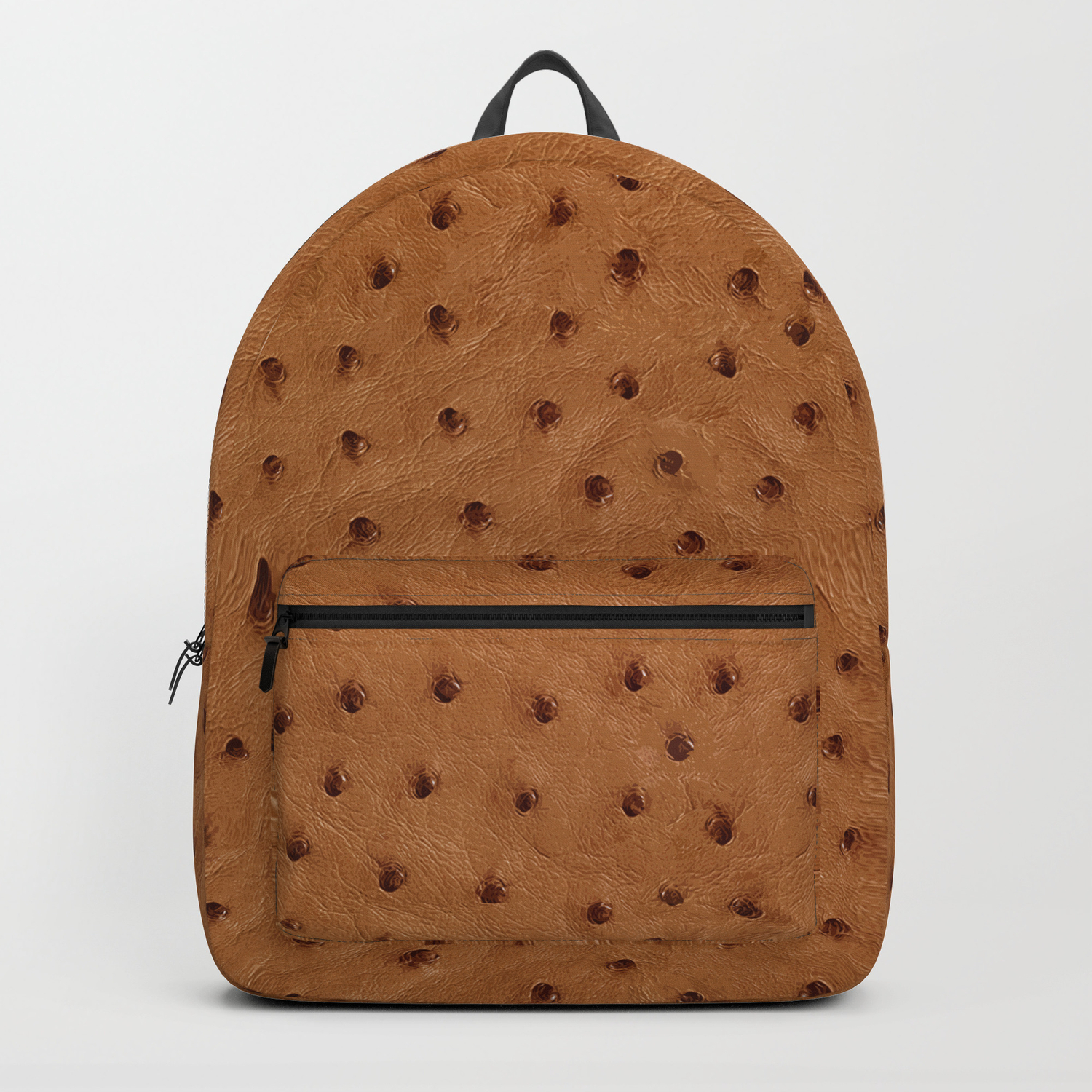 ostrich leather backpack
