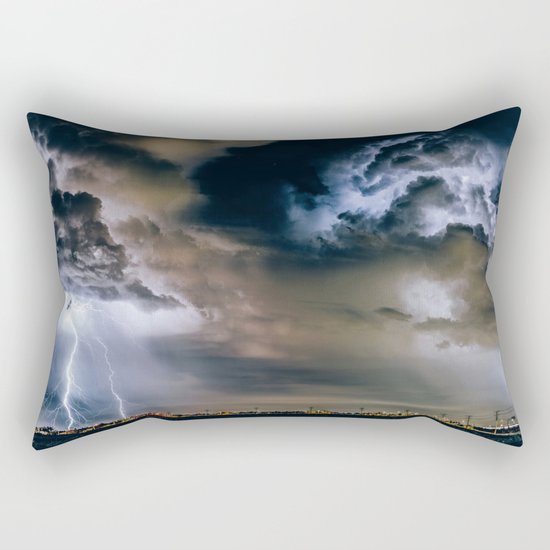 Lightning #clouds Rectangular Pillow