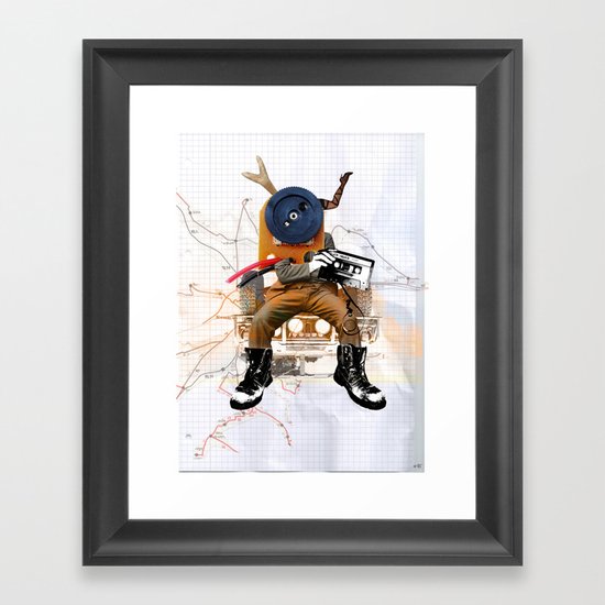 Turn me on Framed Art Print