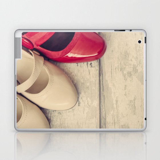 Red and Beige Laptop & iPad Skin