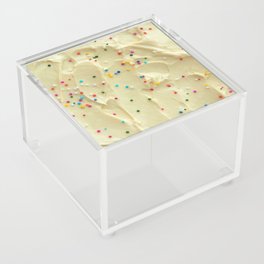 Vanilla Cake Frosting & Candy Sprinkles Acrylic Box