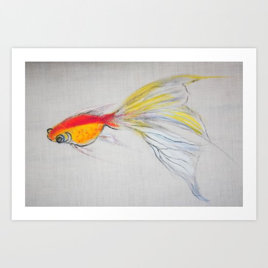 Goldfish Pond (close up#1) Art Print