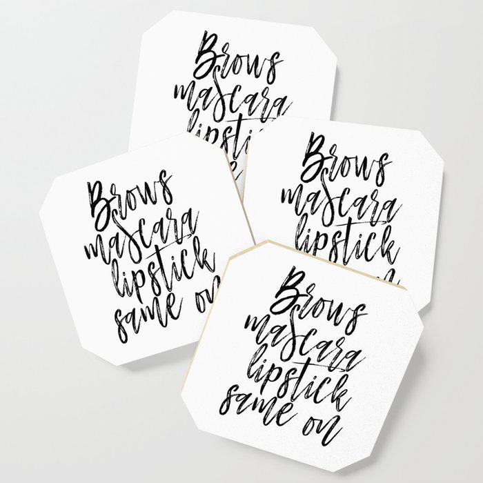 Mascara Decal Makeup Decal Beauty And Fashion Wall Decal Laptop Decal Macbook Decal Laptop Sti Coaster By Srbartprints Society6