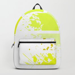 Paint Splashes - neon yellow Backpack