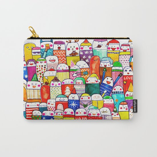 Snow People Carry-All Pouch