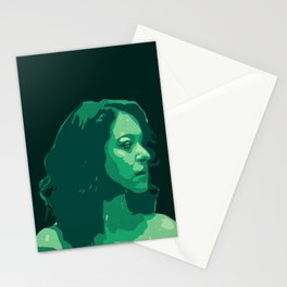 Tatiana in Green Stationery Cards