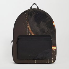 Eclipse Backpack | Photo, Mixedmedia, Light, Star, Curated, Digital, Magic, Solareclipse, Cafelab, Black 