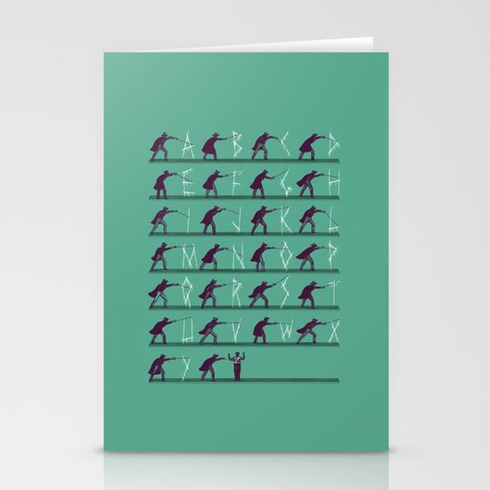 From A to Zorro Stationery Cards