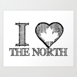 I Heart North Art Print