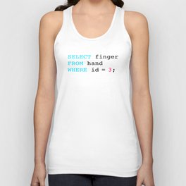 Middle finger Tank Top