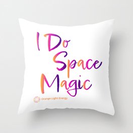 Space Magic Throw Pillow