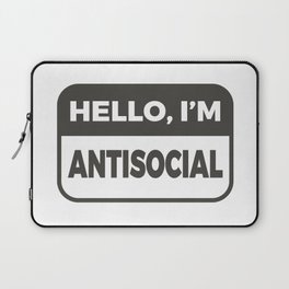 Hello, I'm Antisocial Funny Laptop Sleeve