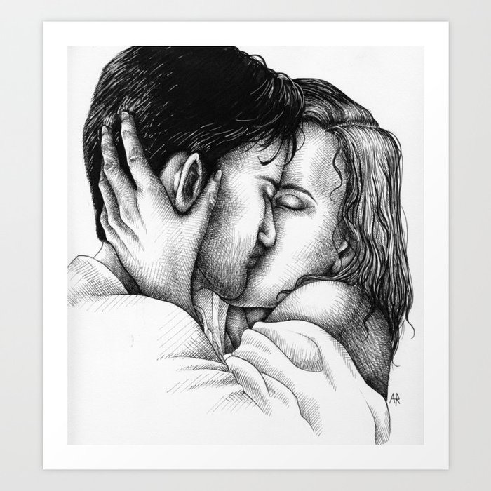 Romantic Couple Pencil Sketch : r/drawing