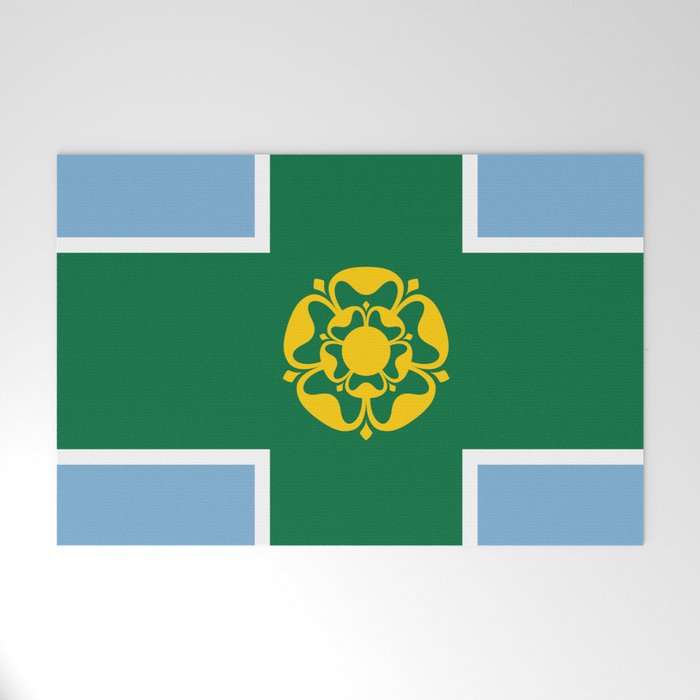 Flag of Derbyshire Welcome Mat