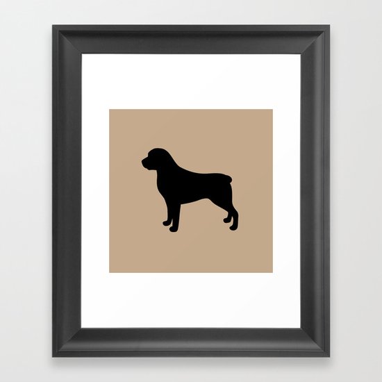 Rottweiler Framed Art Print