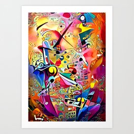 Colors Rising Art Print