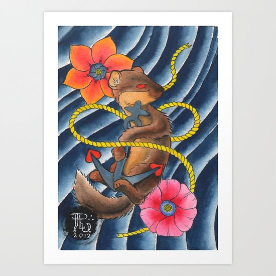 Don't Weasel Around Art Print