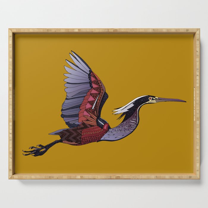 Agami heron gold Serving Tray