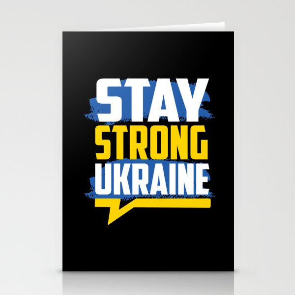 Stay Strong Ukraine Stationery Cards
