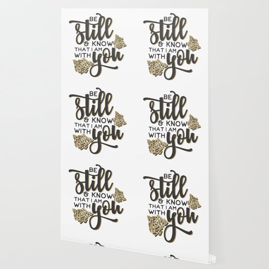 Inspirational Christian Bible Verse Design Be Still Wallpaper By