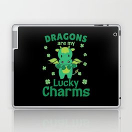 Dragons Are My Lucky Charms St Patrick's Day Laptop Skin