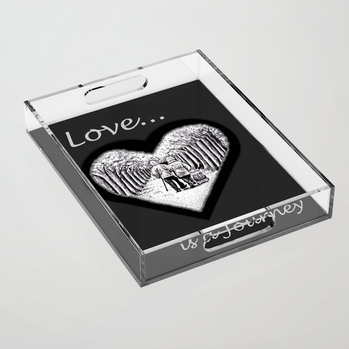 Love is a Journey - Dark Edition Acrylic Tray