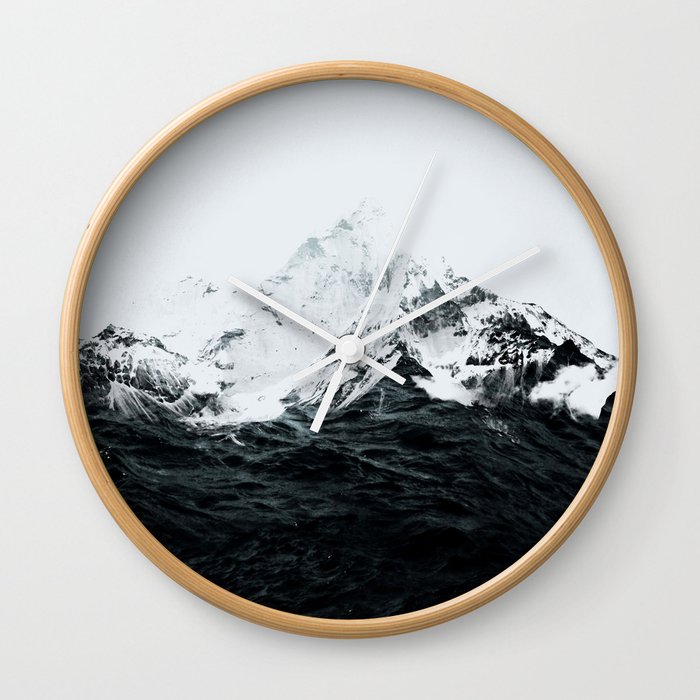 Those waves were like mountains Wall Clock