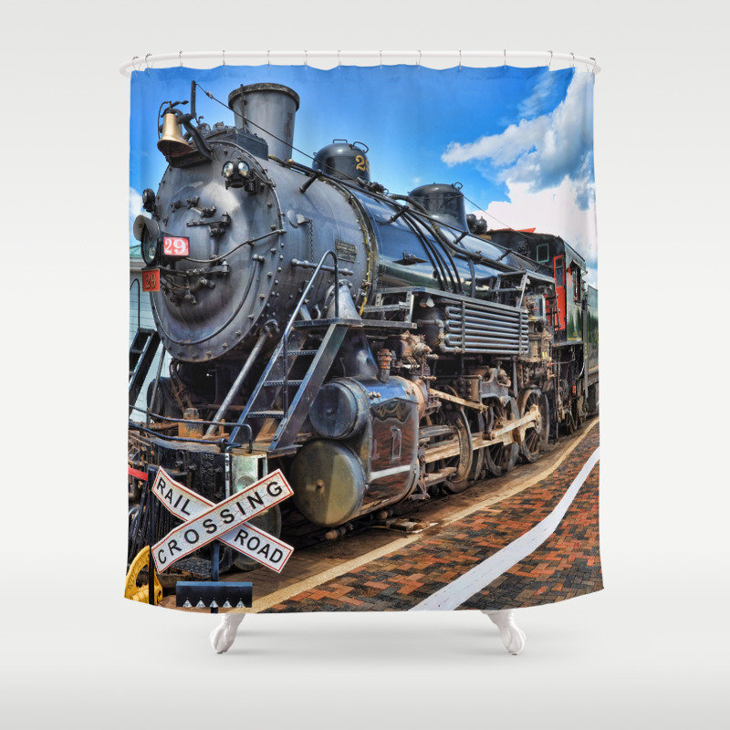 Steam Train Shower Curtain By Debmpage Society6