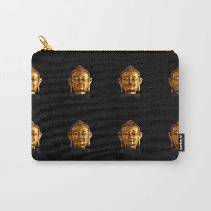 Budhha Golden Head by Lika Ramati Carry-All Pouch