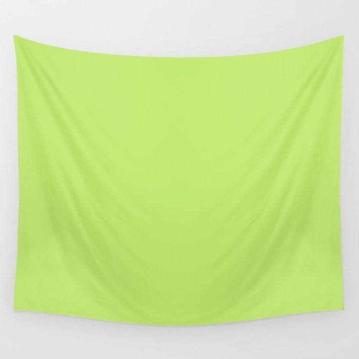 Solid Lime Color Wall Tapestry