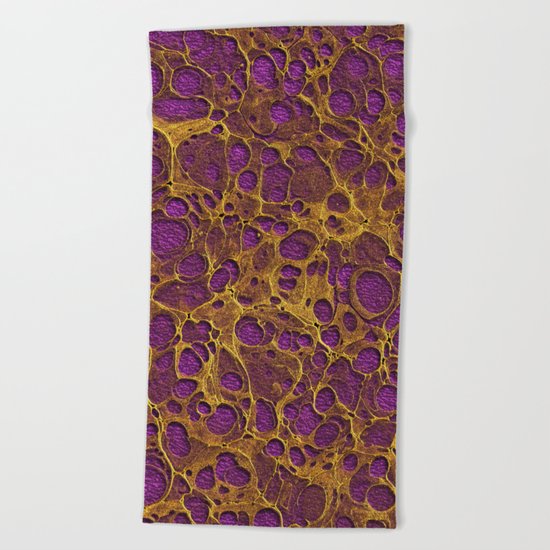 Golden Marble 05 Beach Towel