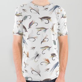 Fly Fishing Lures for Freshwater Fish All Over Graphic Tee