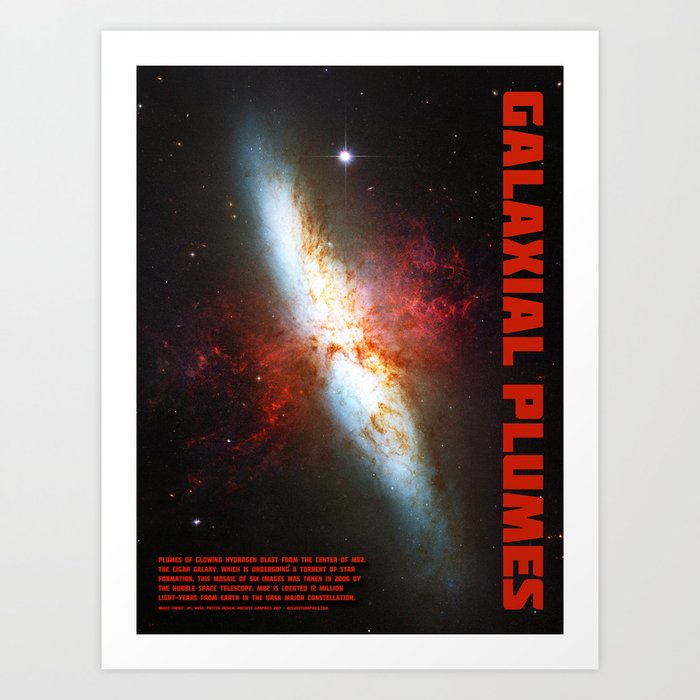 Galaxial Plumes Art Print