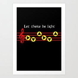 Let Their Be Light - Suns Song (The Legend Of Zelda: Ocarina Of Time) Art Print