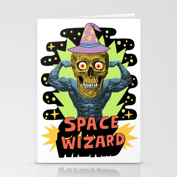 SPACE WIZARD Stationery Cards