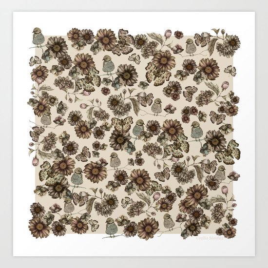 Silvestre pattern Art Print