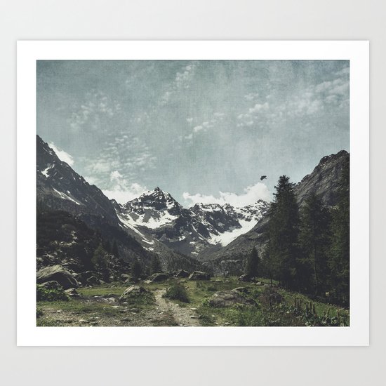 High Valley Alps Art Print