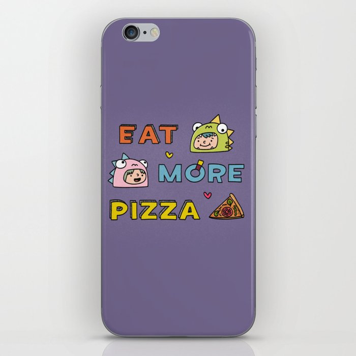 eat more pizza! iPhone Skin