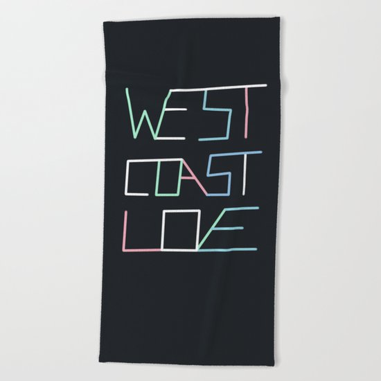 West Coast Love Beach Towel