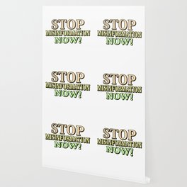 "STOP MISINFORMATION" Cute Design. Buy Now! Wallpaper