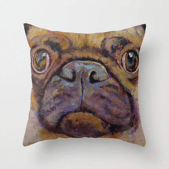 Pug Throw Pillow