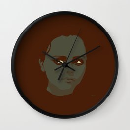 Christina Ricci looking to the right Wall Clock