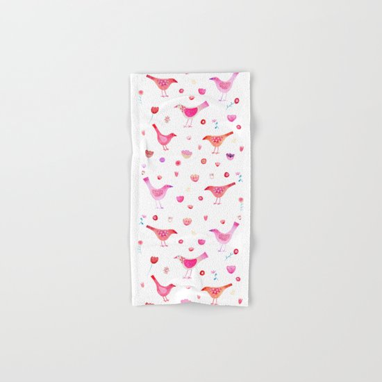 Birds and Blossoms Hand & Bath Towel