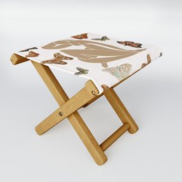 Beach Nude with Spring Butterflies Matisse Inspired Folding Stool